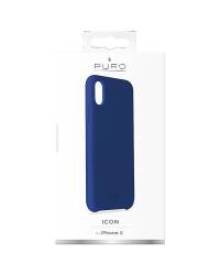 Etui do iPhone X PURO ICON Cover - niebieskie - zdjęcie 3