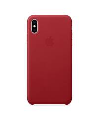 Etui do iPhone Xs Max Apple Leather Case - czerwone - zdjęcie 2