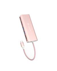 Hub USB AdamElements USB-C - różowe złoto  - zdjęcie 1