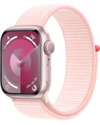 Apple Watch S9 41mm aluminium w kolorze różowym z opaską sportową w kolorze jasnoróżowym - zdjęcie 1