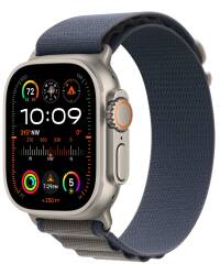 Apple Watch Ultra 2 49mm + Cellular tytan z opaską Alpine w kolorze niebieskim - Small - zdjęcie 1