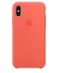 Etui do iPhone X/Xs Apple Silicone - nektarynka  - zdjęcie 1