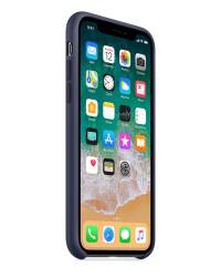 Apple Silicone Case - Silikonowe etui iPhone X (Nocny błękit) - zdjęcie 2