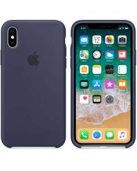 Apple Silicone Case - Silikonowe etui iPhone X (Nocny błękit) - zdjęcie 3