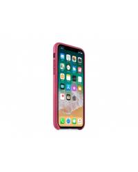 Etui do iPhone X Apple Leather Case - amarantowy  - zdjęcie 3