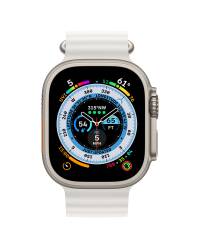 Apple Watch Ultra 49mm + Cellular tytan z paskiem Ocean w kolorze białym  - zdjęcie 2