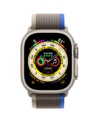 Apple Watch Ultra 49mm + Cellular tytan z opaską Trail w kolorze niebieskim/szarym - S/M  - zdjęcie 2