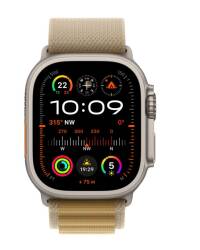 Apple Watch Ultra 2 49mm + Cellular tytan naturalny z opaską Alpine w kolorze ciemno beżowym - Medium - zdjęcie 9