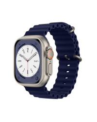 Pasek Apple Watch 42-49MM Jinya Silicon - Niebieski - zdjęcie 1