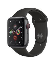 Apple Watch S5 44mm GPS + Cellular Gwiezdna szarość z paskiem w kolorze czarnym - zdjęcie 1