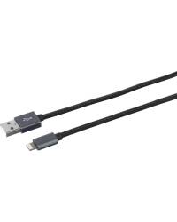 Kabel do iPhona/iPada Lightning eSTUFF Cable MFI 1m - czarny  - zdjęcie 1