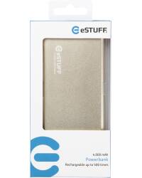 Bateria zewnętrzna eSTUFF Power Bank 4.000 mAh - złota - zdjęcie 2