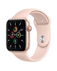 Apple Watch SE 40mm GPS + Cellular Złoty z paskiem w kolorze piaskowego różu - zdjęcie 1