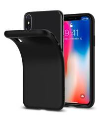 Etui iPhone X SPIGEN SGP Liquid Matte - czarne - zdjęcie 1