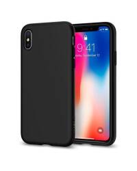 Etui iPhone X SPIGEN SGP Liquid Matte - czarne - zdjęcie 2