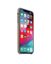 Etui do iPhone Xs Max Apple Leather Case - jasnobeżowe - zdjęcie 3
