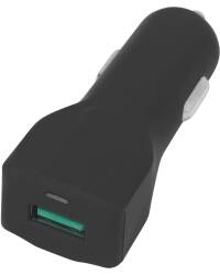 Ładowarka samochodowa eSTUFF 1 x USB 12W - czarna - zdjęcie 1