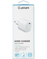 Ładowarka sieciowa eStuff Home Charger USB-C 45W - biała - zdjęcie 3