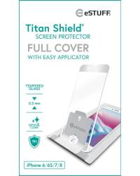 Szkło hartowane do iPhone 6/7/8/SE(2020/2022) eSTUFF Titan Shield Full Cover White - zdjęcie 1