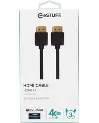 Kabel eSTUFF HDMI 1.4 Cable 3m - czarny - zdjęcie 1