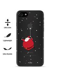 Etui do iPhone 7/8/SE 2020 PURO Ultra Slim 0.3 Cover Santa - czarne - zdjęcie 2