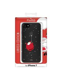 Etui do iPhone 7/8/SE 2020 PURO Ultra Slim 0.3 Cover Santa - czarne - zdjęcie 1
