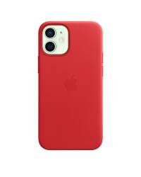 Etui do iPhone 12 mini Apple Leather Case z MagSafe - czerwone  - zdjęcie 2