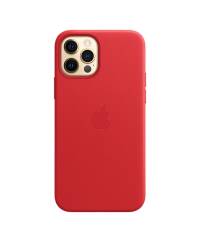 Etui do iPhone 12/12 Pro Apple Leather Case z MagSafe - czerwone  - zdjęcie 4