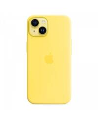 Etui do iPhone 14 Apple Silicone Case z MagSafe - żółty - zdjęcie 5