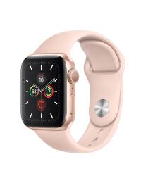 Apple Watch S5 44mm Złoty z paskiem w kolorze piaskowego różu  - zdjęcie 1