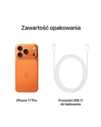 RZESZÓW smartfon tył Apple iPhone 17 Pro 256GB kosmiczna pomarańcza MG8H4HX/A - zdjęcie 2