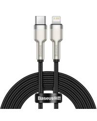 Kabel Baseus USB-C - Lightning Cafule Metal  2m czarny - zdjęcie 1