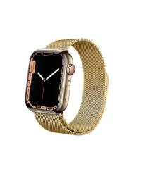 Pasek do Apple Watch 42/44/45/49MM Crong Milano Steel - Złoty - zdjęcie 1