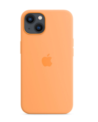 Etui do iPhone 13 Apple Silicone Case z MagSafe - miodowe  - zdjęcie 1