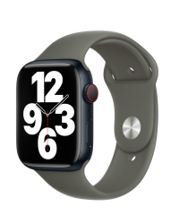 Pasek do Apple Watch 45mm silikonowy - Oliwka - zdjęcie 2