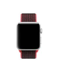 Pasek do Apple Watch Nike 38/40mm z plecionego nylonu - czerwony  - zdjęcie 1