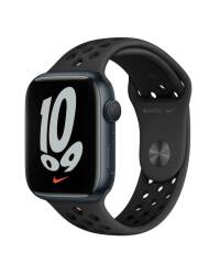 Apple Watch S7 45mm Nike GPS w kolorze północy - pasek sportowym Nike w kolorze antracytu czarnym - zdjęcie 1