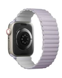 Pasek do Apple Watch 38/40/41 mm UNIQ Revix Reversible - lilac/biały - zdjęcie 2