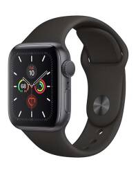 Apple Watch S5 40mm  Gwiezdna szarość z paskiem w kolorze czarnym - zdjęcie 1