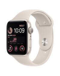 Apple Watch SE 2 44mm aluminium w kolorze księżycowej poświaty z paskiem sportowym w kolorze księżycowej poświaty - zdjęcie 1