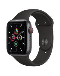 Apple Watch SE 40mm GPS + Cellular Gwiezdna Szarość z paskiem w kolorze czarnym - zdjęcie 1