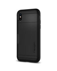 Etui do iPhone X Spigen Slim Armor CS - czarne  - zdjęcie 2