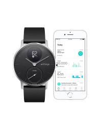 Smartwatch z pomiarem pulsu Withings Steel HR 36mm czarny - zdjęcie 3