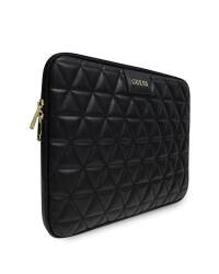 Torba do MacBook 13 GUESS Sleeve - Czarny/black Quilted - zdjęcie 2