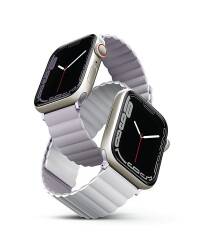 Pasek do Apple Watch 38/40/41 mm UNIQ Revix Reversible - lilac/biały - zdjęcie 5