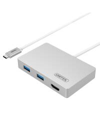 HUB USB-C do Macbook Unitek C-HUB 3 + HDMI  - zdjęcie 1