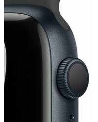 Apple Watch S7 45mm Nike GPS w kolorze północy - pasek sportowym Nike w kolorze antracytu czarnym - zdjęcie 3