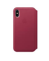 Etui do iPhone X  Apple Lether - czerwone - zdjęcie 1