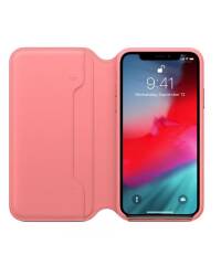 Etui do iPhone Xs Max Apple Leather Folio - zgaszony róż - zdjęcie 3