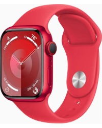RZESZÓW Apple Watch S9 45mm aluminium + Cellular w kolorze czerwonym z paskiem sportowym w kolorze czerwonym - M/L MRYG3QP/A - zdjęcie 1